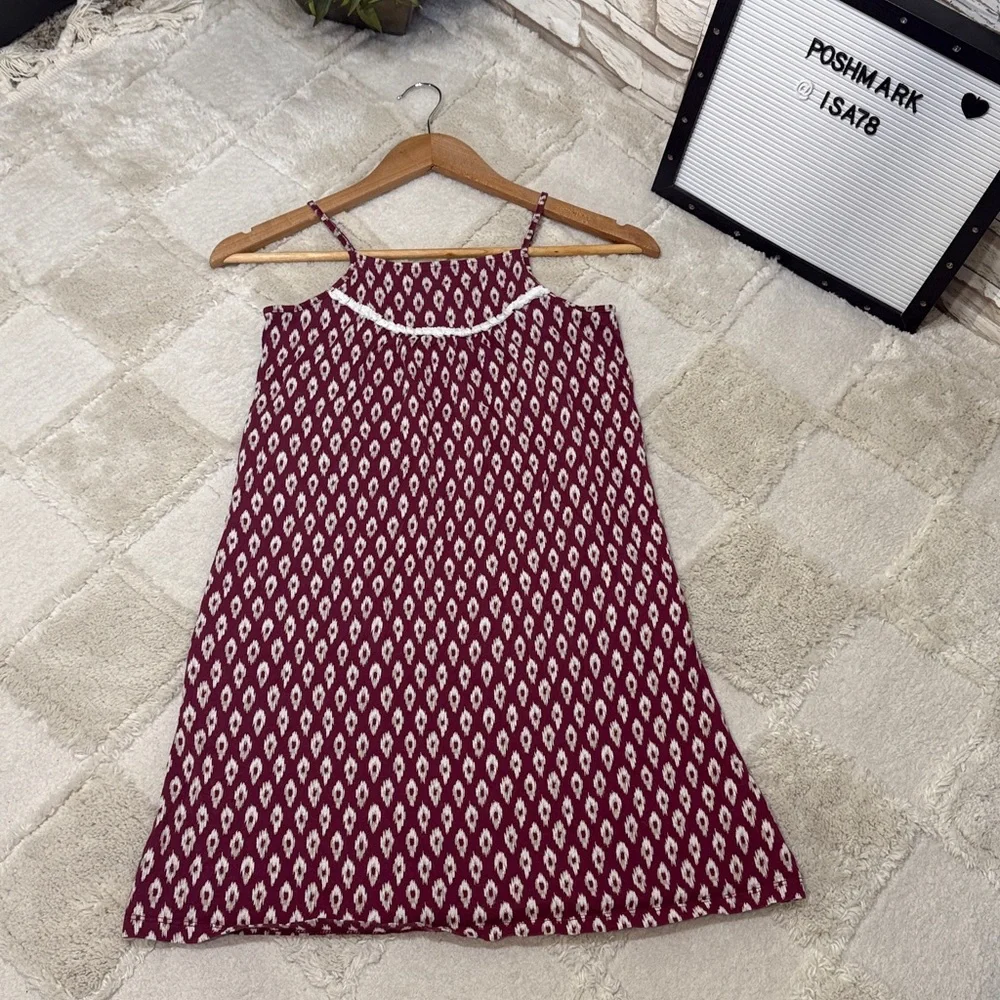 Old Navy doe girls Printed Sleeveless Square-Neck Dress